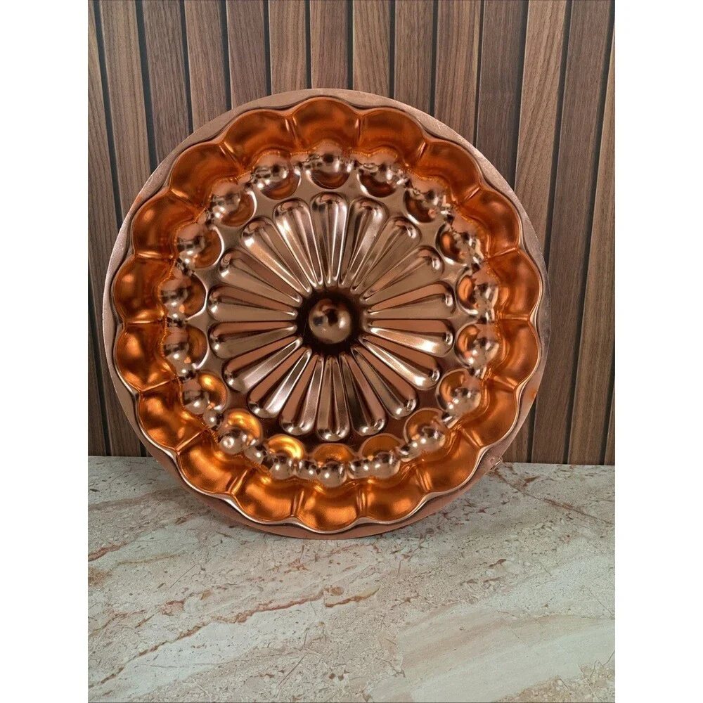 vintage copper  mold  Wall Decor 11.25” Diameter 2.75”